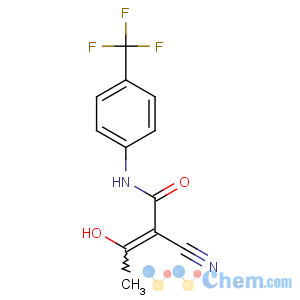 CAS No:108605-62-5 (Z)-2-cyano-3-hydroxy-N-[4-(trifluoromethyl)phenyl]but-2-enamide