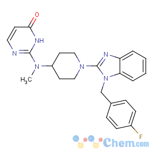 CAS No:108612-45-9 2-[[1-[1-[(4-fluorophenyl)methyl]benzimidazol-2-yl]piperidin-4-yl]-<br />methylamino]-1H-pyrimidin-6-one