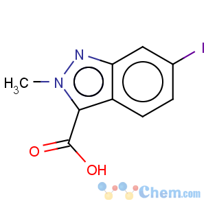 CAS No:1086386-13-1 2H-Indazole-3-carboxylicacid, 6-iodo-2-methyl-