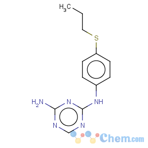 CAS No:1087-33-8 1,3,5-Triazine-2,4-diamine,N2-[4-(propylthio)phenyl]-