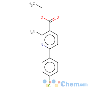 CAS No:108715-11-3 3-Pyridinecarboxylicacid, 6-(4-chlorophenyl)-2-methyl-, ethyl ester