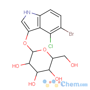 CAS No:108789-36-2 (2R,3R,4S,5S,<br />6R)-2-[(5-bromo-4-chloro-1H-indol-3-yl)oxy]-6-(hydroxymethyl)oxane-3,4,<br />5-triol