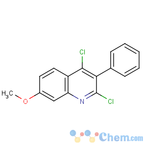 CAS No:108832-16-2 Quinoline,2,4-dichloro-7-methoxy-3-phenyl-