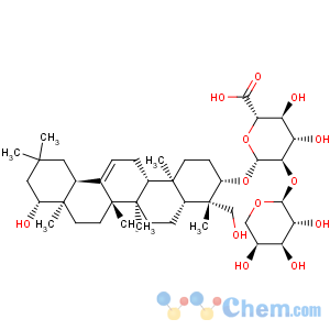 CAS No:108906-97-4 b-D-Glucopyranosiduronic acid, (3b,4b,22b)-22,23-dihydroxyolean-12-en-3-yl 2-O-a-L-arabinopyranosyl-