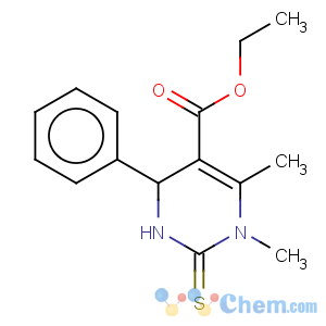 CAS No:108958-81-2 5-Pyrimidinecarboxylicacid, 1,2,3,4-tetrahydro-1,6-dimethyl-4-phenyl-2-thioxo-, ethyl ester