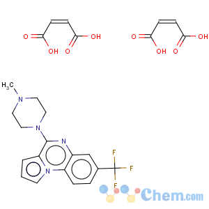 CAS No:109028-10-6 7-Trifluoromethyl-4-(4-methyl-1-piperazinyl)pyrrolo[1,2-a]-quinoxaline dimaleate