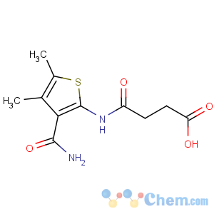 CAS No:109164-38-7 4-[(3-carbamoyl-4,5-dimethylthiophen-2-yl)amino]-4-oxobutanoic acid