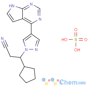 CAS No:1092939-16-6 (3R)-3-cyclopentyl-3-[4-(7H-pyrrolo[2,<br />3-d]pyrimidin-4-yl)pyrazol-1-yl]propanenitrile