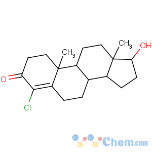 CAS No:1093-58-9 (8R,9S,10R,13S,14S,17S)-4-chloro-17-hydroxy-10,13-dimethyl-1,2,6,7,8,9,<br />11,12,14,15,16,17-dodecahydrocyclopenta[a]phenanthren-3-one