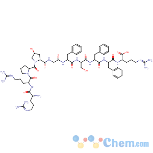 CAS No:109333-26-8 Bradykinin,N2-D-arginyl-3-[(4R)-4-hydroxy-L-proline]-7-D-phenylalanine-
