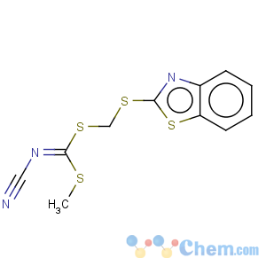 CAS No:109348-92-7 Carbonimidodithioicacid, cyano-, (2-benzothiazolylthio)methyl methyl ester (9CI)