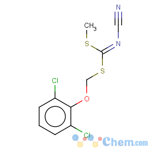 CAS No:109349-02-2 Carbonimidodithioicacid, cyano-, (2,6-dichlorophenoxy)methyl methyl ester (9CI)