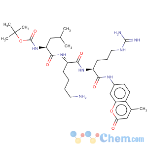 CAS No:109358-47-6 L-Argininamide,N-[(1,1-dimethylethoxy)carbonyl]-L-leucyl-L-lysyl-N-(4-methyl-2-oxo-2H-1-benzopyran-7-yl)-