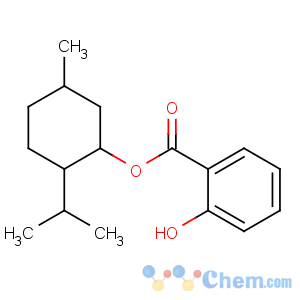 CAS No:109423-22-5 (5-methyl-2-propan-2-ylcyclohexyl) 2-hydroxybenzoate