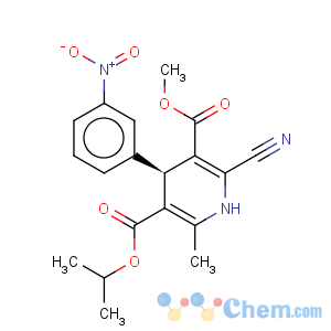 CAS No:109545-29-1 3,5-Pyridinedicarboxylicacid, 2-cyano-1,4-dihydro-6-methyl-4-(3-nitrophenyl)-, 3-methyl5-(1-methylethyl) ester, (4R)-