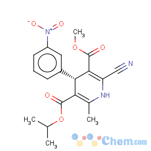 CAS No:109545-30-4 3,5-Pyridinedicarboxylicacid, 2-cyano-1,4-dihydro-6-methyl-4-(3-nitrophenyl)-, 3-methyl5-(1-methylethyl) ester, (4S)-