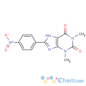 CAS No:1096-72-6 1,3-dimethyl-8-(4-nitrophenyl)-7H-purine-2,6-dione