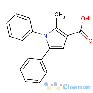 CAS No:109812-64-8 2-methyl-1,5-diphenylpyrrole-3-carboxylic acid