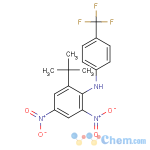 CAS No:109825-55-0 Benzenamine,2-(1,1-dimethylethyl)-4,6-dinitro-N-[4-(trifluoromethyl)phenyl]-