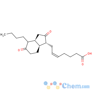 CAS No:109826-53-1 5-Heptenoic acid,7-[(1R,3aS,7aS)-4-butyloctahydro-2,5-dioxo-1H-inden-1-yl]-, (5Z)-