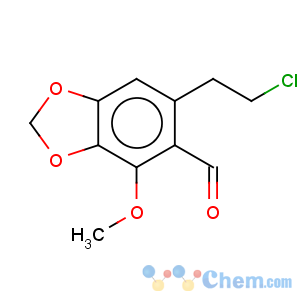 CAS No:109856-96-4 1,3-Benzodioxole-5-carboxaldehyde,6-(2-chloroethyl)-4-methoxy-