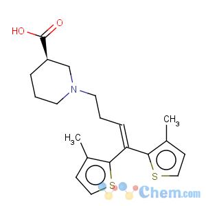 CAS No:109857-64-9 3-Piperidinecarboxylicacid, 1-[4,4-bis(3-methyl-2-thienyl)-3-buten-1-yl]-
