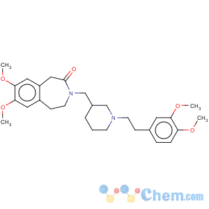 CAS No:109859-50-9 2H-3-Benzazepin-2-one,3-[[1-[2-(3,4-dimethoxyphenyl)ethyl]-3-piperidinyl]methyl]-1,3,4,5-tetrahydro-7,8-dimethoxy-