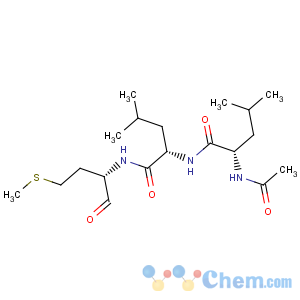 CAS No:110115-07-6 L-Leucinamide,N-acetyl-L-leucyl-N-[(1S)-1-formyl-3-(methylthio)propyl]-