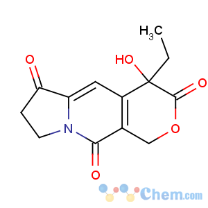 CAS No:110351-94-5 (4S)-4-ethyl-4-hydroxy-7,8-dihydro-1H-pyrano[3,4-f]indolizine-3,6,<br />10-trione