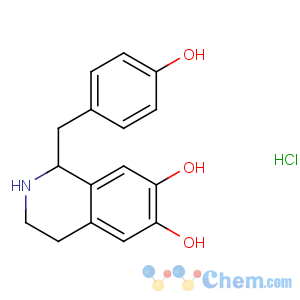 CAS No:11041-94-4 1-[(4-hydroxyphenyl)methyl]-1,2,3,4-tetrahydroisoquinoline-6,<br />7-diol