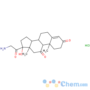 CAS No:110428-56-3 17-(2-aminoacetyl)-17-hydroxy-10,13-dimethyl-1,2,6,7,8,9,12,14,15,<br />16-decahydrocyclopenta[a]phenanthrene-3,11-dione