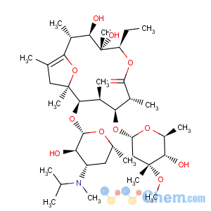 CAS No:110480-13-2 Erythromycin,8,9-didehydro-N-demethyl-9-deoxo-6-deoxy-6,9-epoxy-N-(1-methylethyl)-