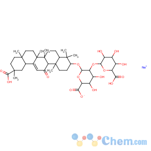 CAS No:11052-19-0 a-D-Glucopyranosiduronic acid, (3b,20b)-20-carboxy-11-oxo-30-norolean-12-en-3-yl 2-O-b-D-glucopyranuronosyl-, sodiumsalt (1:1)