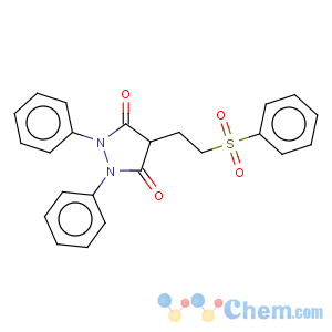 CAS No:1106-50-9 3,5-Pyrazolidinedione,1,2-diphenyl-4-[2-(phenylsulfonyl)ethyl]-