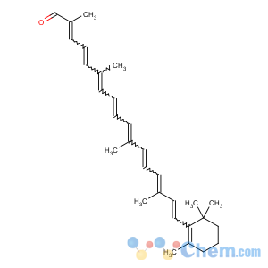 CAS No:1107-26-2 (2E,4E,6E,8E,10E,12E,14E,16E)-2,6,11,15-tetramethyl-17-(2,6,<br />6-trimethylcyclohexen-1-yl)heptadeca-2,4,6,8,10,12,14,16-octaenal