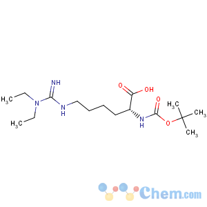 CAS No:110761-76-7 D-Lysine,N2-[(1,1-dimethylethoxy)carbonyl]-N6-ethyl-N6-[(ethylamino)iminomethyl]-