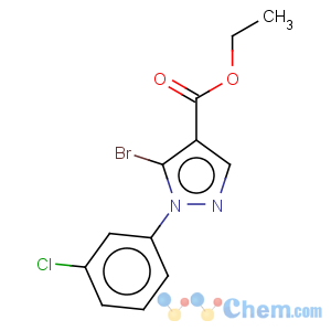 CAS No:110821-39-1 ethyl 5-bromo-1-(3-chlorophenyl)pyrazole-4-carboxylate