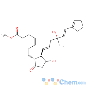 CAS No:110845-89-1 4-Heptenoic acid,7-[2-[6-(1-cyclopenten-1-yl)-4-hydroxy-4-methyl-1,5-hexadien-1-yl]-3-hydroxy-5-oxocyclopentyl]-,methyl ester