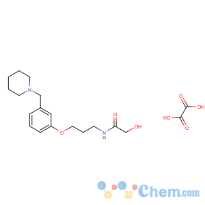 CAS No:110925-92-3 2-hydroxy-N-[3-[3-(piperidin-1-ylmethyl)phenoxy]propyl]acetamide