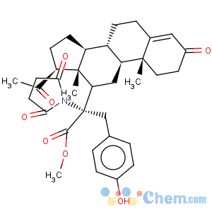 CAS No:110988-79-9 L-Tyrosine, N-[4-[[(12a)-3,20-dioxopregn-4-en-12-yl]oxy]-1,4-dioxobutyl]-,methyl ester (9CI)