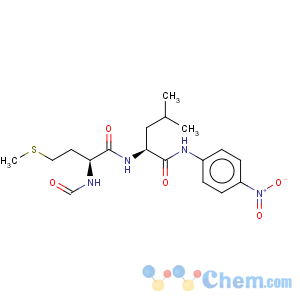 CAS No:111150-07-3 L-Leucinamide,N-formyl-L-methionyl-N-(4-nitrophenyl)- (9CI)