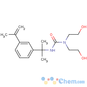 CAS No:111256-33-8 1,1-bis(2-hydroxyethyl)-3-[2-(3-prop-1-en-2-ylphenyl)propan-2-yl]urea