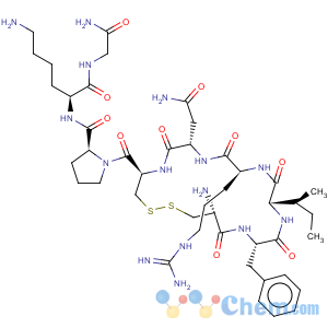 CAS No:111317-91-0 Glycinamide,L-cysteinyl-L-phenylalanyl-L-isoleucyl-L-arginyl-L-asparaginyl-L-cysteinyl-L-prolyl-L-lysyl-,cyclic (1®