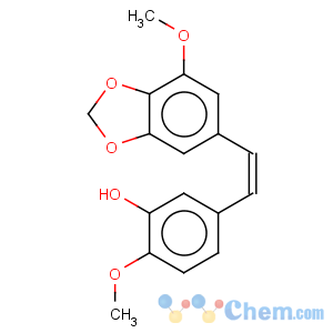 CAS No:111394-44-6 Phenol,2-methoxy-5-[(1Z)-2-(7-methoxy-1,3-benzodioxol-5-yl)ethenyl]-