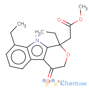 CAS No:111478-84-3 Pyrano[3,4-b]indole-1-aceticacid, 1,8-diethyl-1,3,4,9-tetrahydro-4-oxo-, methyl ester