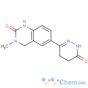 CAS No:111786-07-3 3-methyl-6-(6-oxo-4,5-dihydro-1H-pyridazin-3-yl)-1,<br />4-dihydroquinazolin-2-one