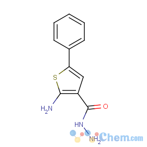 CAS No:111849-29-7 3-Thiophenecarboxylicacid, 2-amino-5-phenyl-, hydrazide
