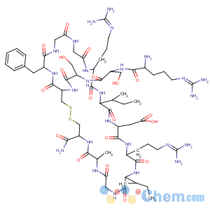 CAS No:111863-73-1 1-19-Atrial natriureticpeptide-21 (rat),N-L-arginyl-14-de-L-glutamine-15-de-L-serine-16-deglycine-17-de-L-leucine-18-deglycine-19-L-cysteinamide-(9CI)