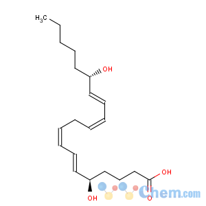 CAS No:111990-31-9 6,8,11,13-Eicosatetraenoicacid, 5,15-dihydroxy-, (5R,6E,8Z,11Z,13E,15S)-