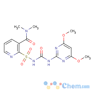 CAS No:111991-09-4 2-[(4,6-dimethoxypyrimidin-2-yl)carbamoylsulfamoyl]-N,<br />N-dimethylpyridine-3-carboxamide